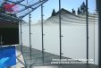 Design Glasdach mit Windschutzwand