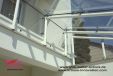 Design Glasdach mit Balkon
