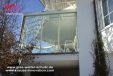 Schwebende Terrasse mit Verglasung