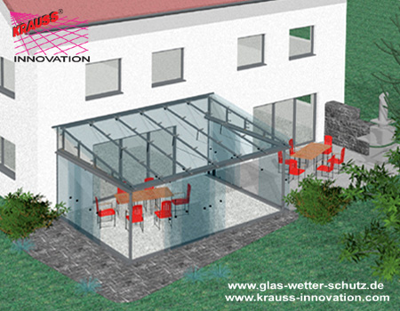 Freizeitverglasung Gartenterrasse