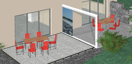 Schiebewand mit Fotodruck Glas Schiebetüren mit Fotodesign