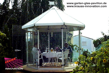Glaspavillon GP300 Garten-Glaspavillon
